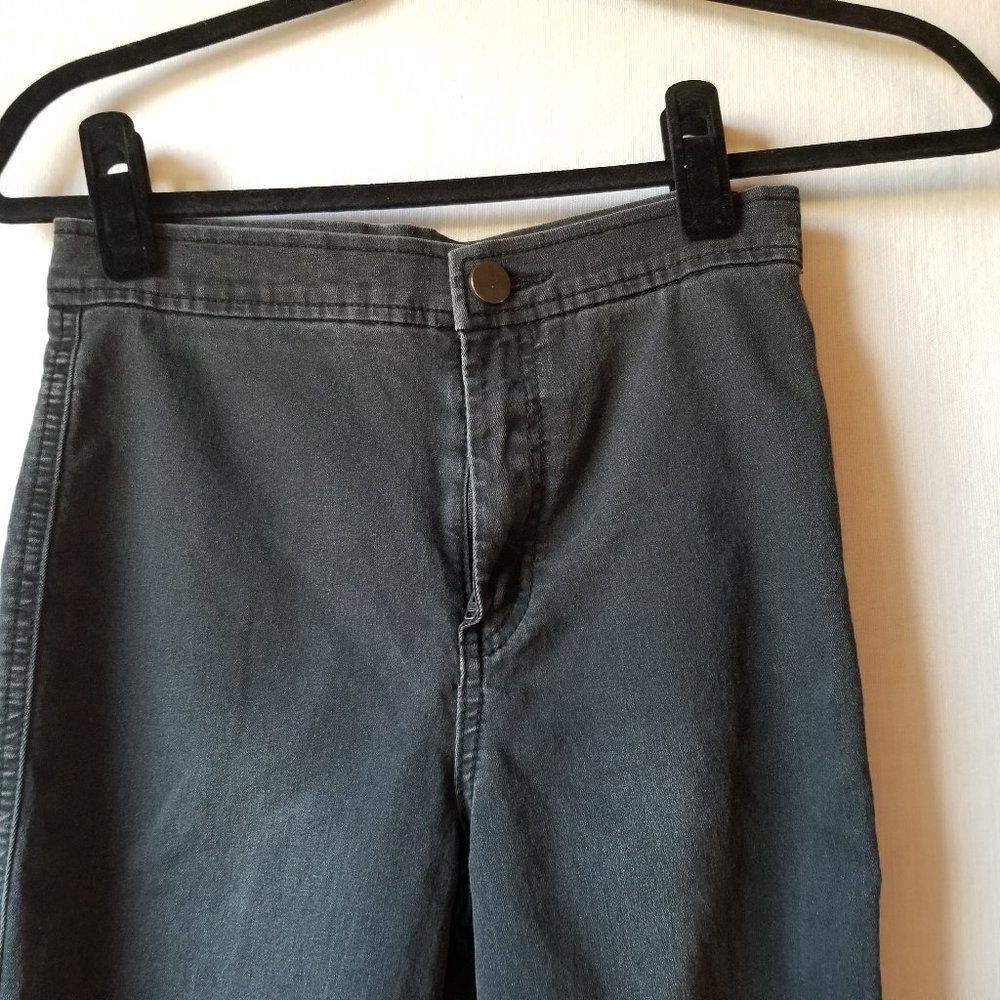 ASOS Black Jeans Distressed Knee Holes Womens Size 26X30 - Picture 8 of 10